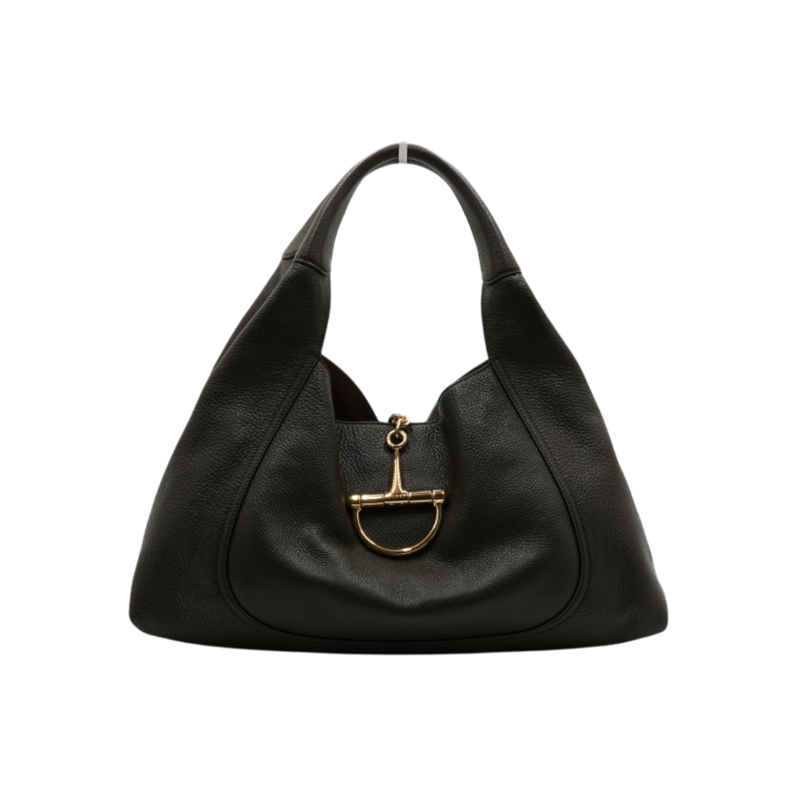 ITTJ4MILGKUO Gucci 837466 Green Grain Soft Bit Maxi Hobo Shoulder Bag
