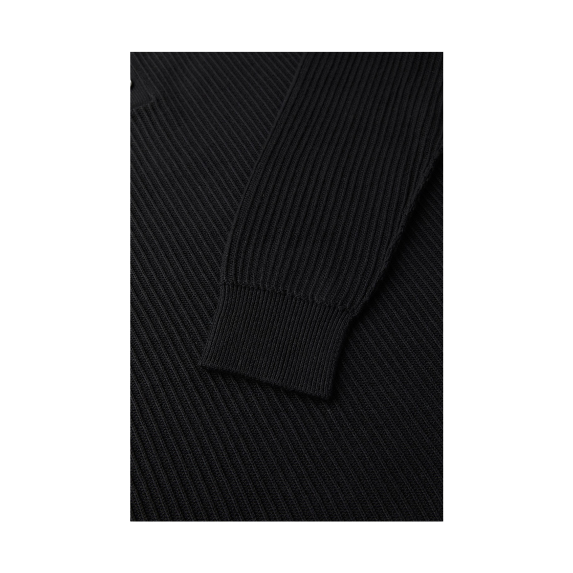 이로 오리스 리브드 카라 니트 스웨터 블랙(Iro Oris Ribbed Collar Knit Sweater Black) - 5