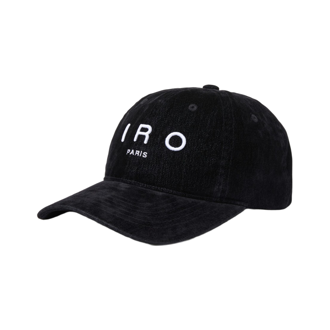 이로 블뢰 벨벳 데님 볼캡 블랙(Iro Bleu Velvet Denim Ball Cap Black) - 2