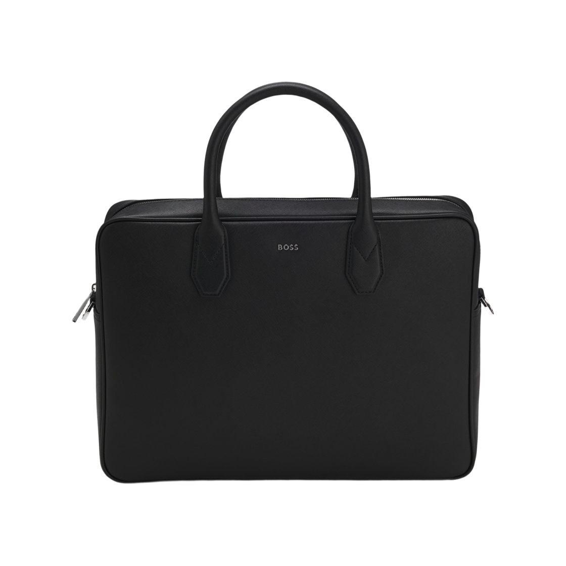 휴고 보스 로고 레터링 그레인드 도큐먼트 케이스 블랙(Hugo Boss Grained Document Case with Logo Lettering Black)
