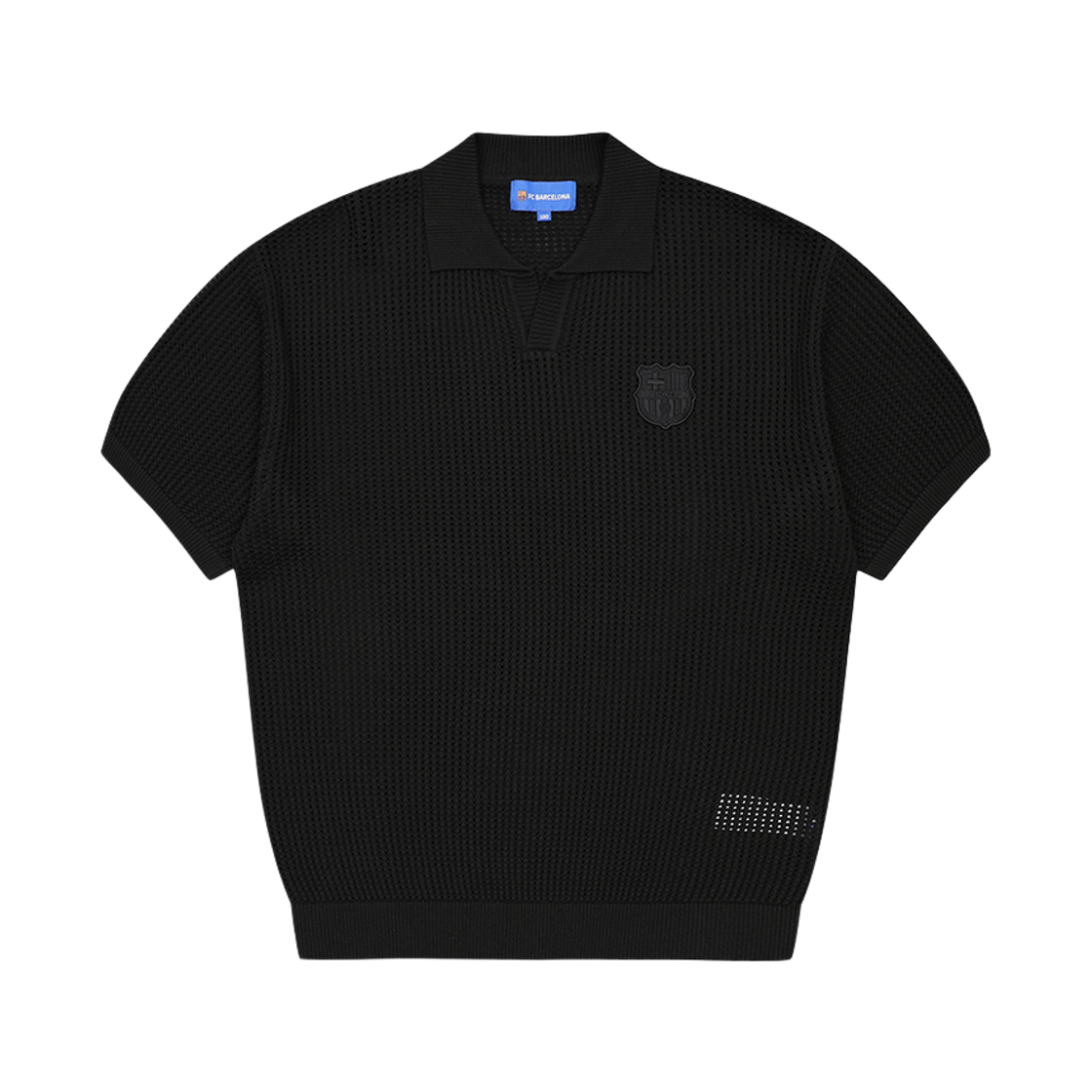 GBCFNT02 FC BARCELONA Knit Short-Sleeve, Black