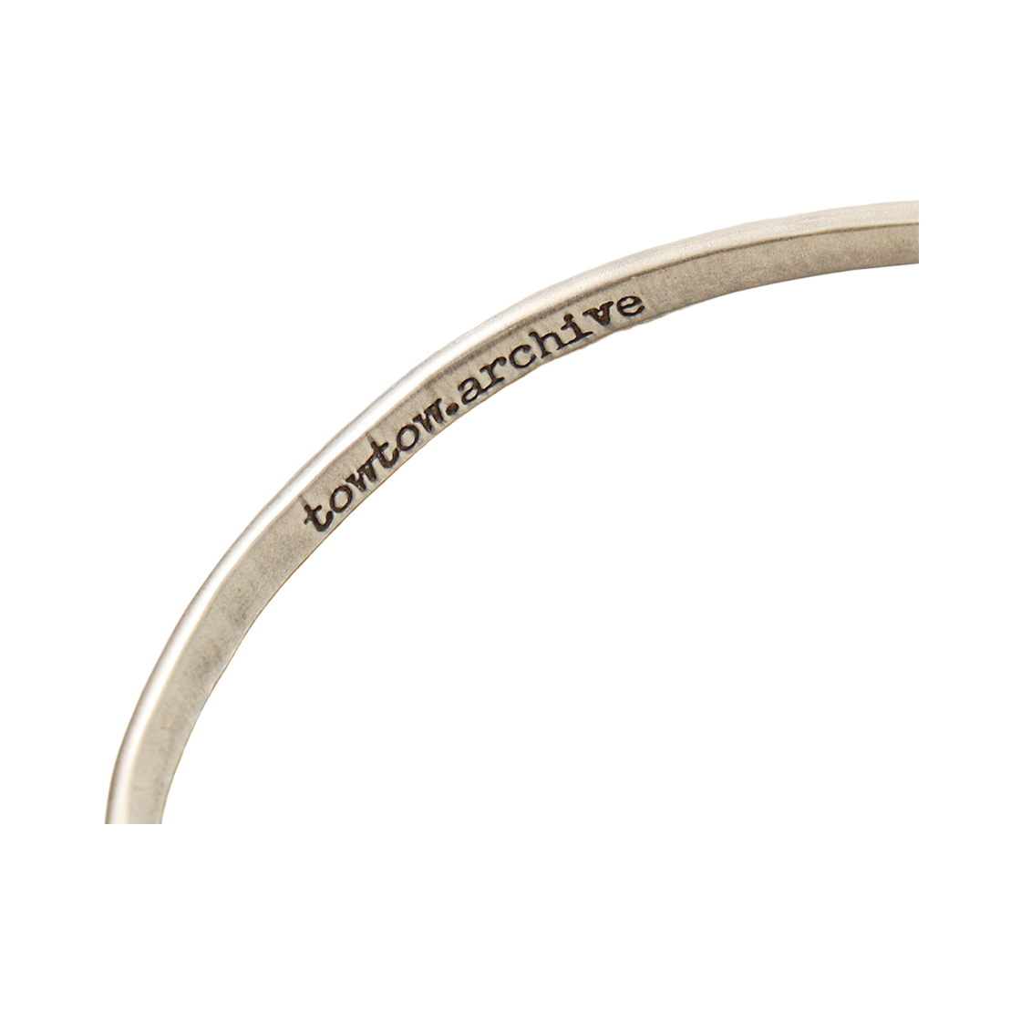 토우토우아카이브 브레이드 씬 하프 뱅글 블랙(TOWTOW.ARCHIVE Braid Thin Half Bangle Black) - 3