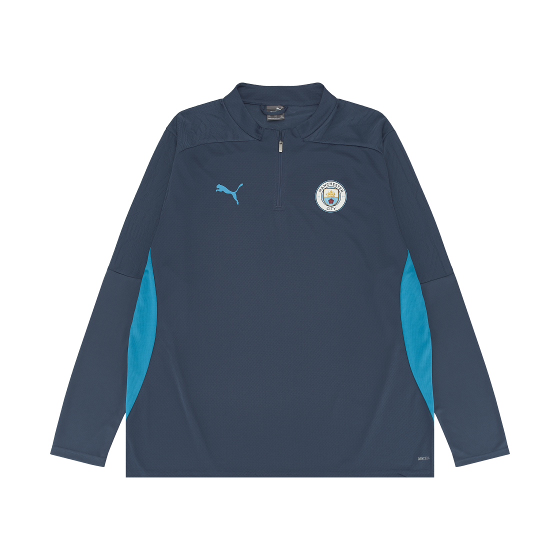 777529-12 Puma Manchester City Training 1/4 Long Sleeve Jersey Grey (Non Marking Ver.)