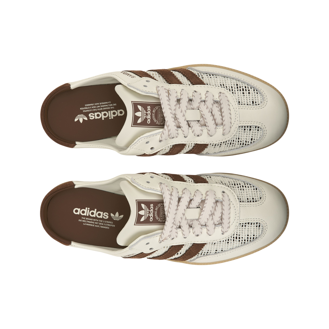 (W) 아디다스 삼바 뮬 오프 화이트 프리러브 브라운((W) Adidas Samba Mule Off White Preloved Brown) - 5