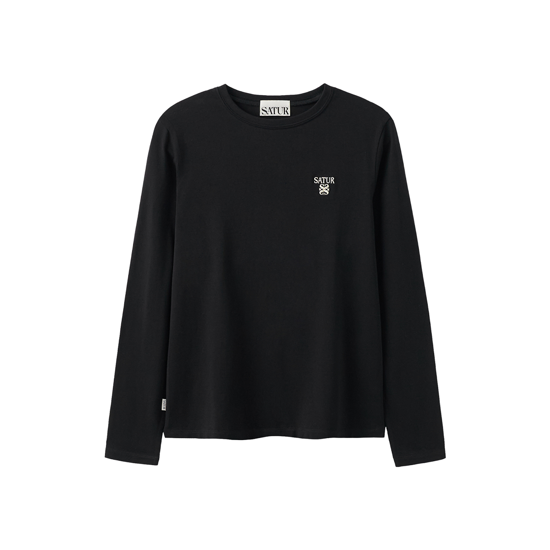세터 우먼 베이직 롱 슬리브 블랙(SATUR W Basic Long Sleeve Black)