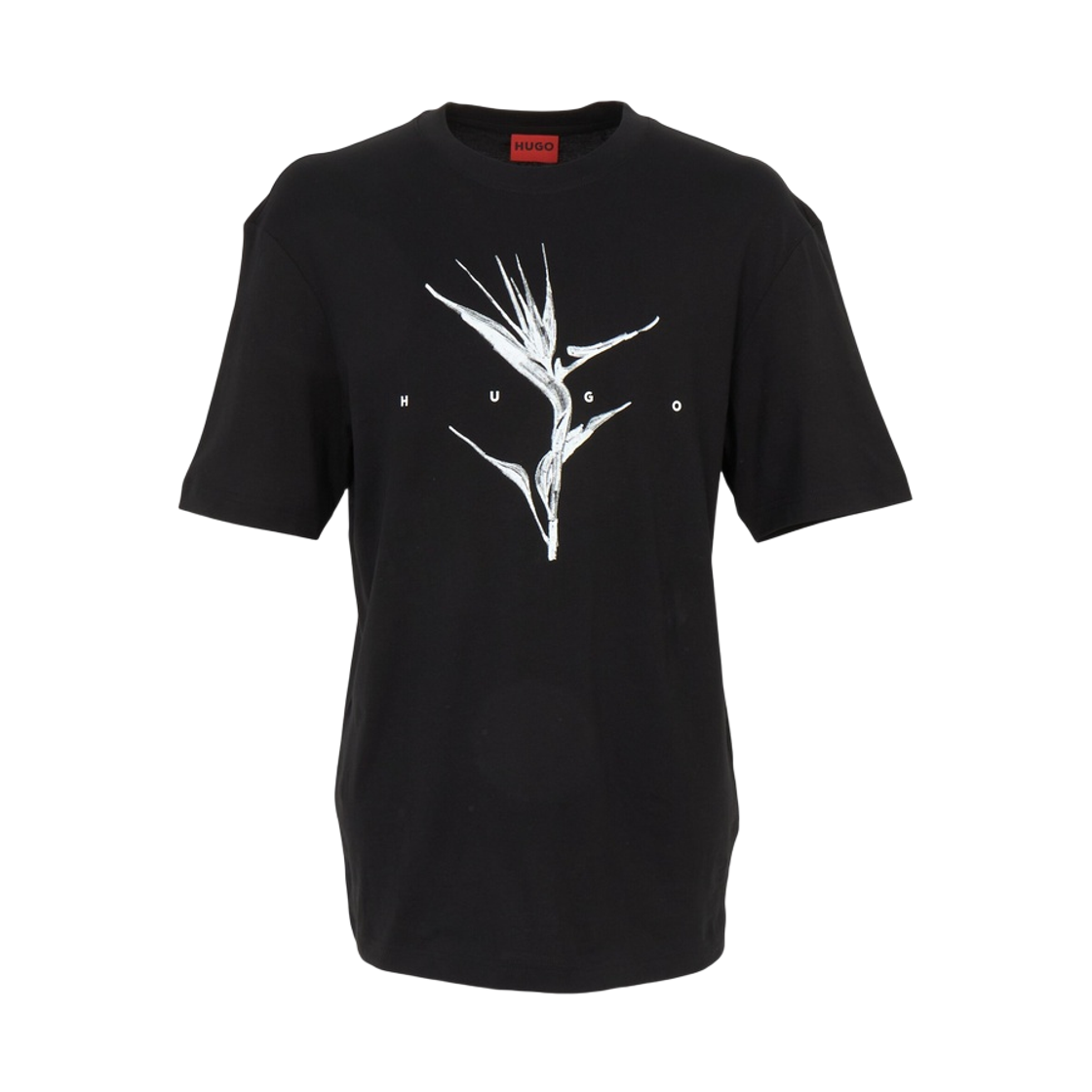 휴고 보스 아트워크 로고 릴랙스 핏 코튼 티셔츠 블랙(Hugo Boss Relaxed-Fit T-Shirt in Cotton with Artwork Logo Black)