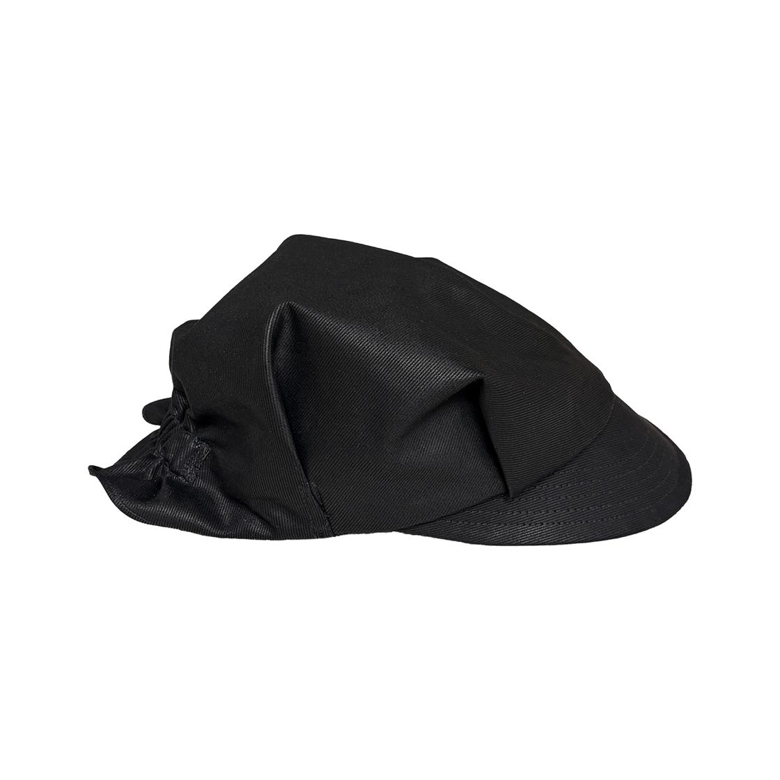 아오이로 에이징 코티드 워크 캡 - 블랙(Aoiro Aging Coated Work Cap - Black)