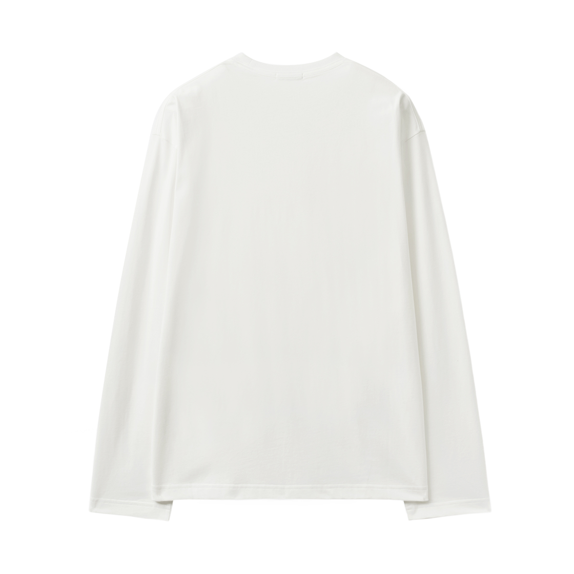세터 수피마 베이직 크루넥 롱 슬리브 화이트(SATUR Supima Basic Crewneck Long Sleeve White) - 2