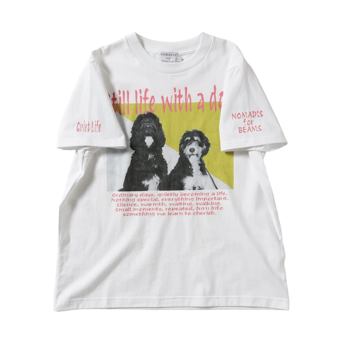(W) 데미 럭스 빔즈 x 노마디스 포 도그 러버스 티셔츠 길우 필우((W) Demi-Luxe Beams x Nomadis For Dog Lovers T-Shirt Gillwoo Pellwoo) - 1