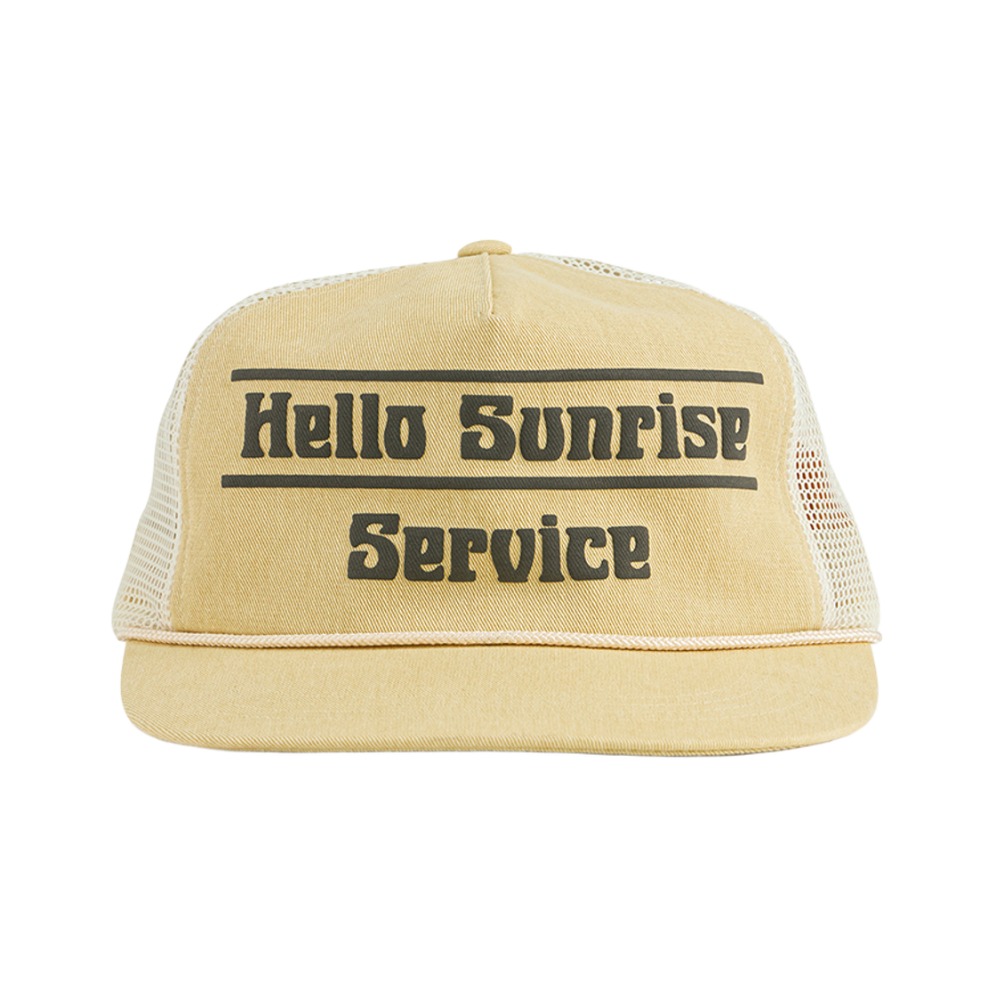 헬로선라이즈 서비스 로고 5패널 메쉬 캡 라이트 옐로우(Hello Sunrise Service Logo 5P Mesh Cap Light Yellow)