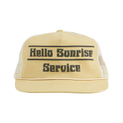 Hello Sunrise Service Logo 5P Mesh Cap Light Yellow