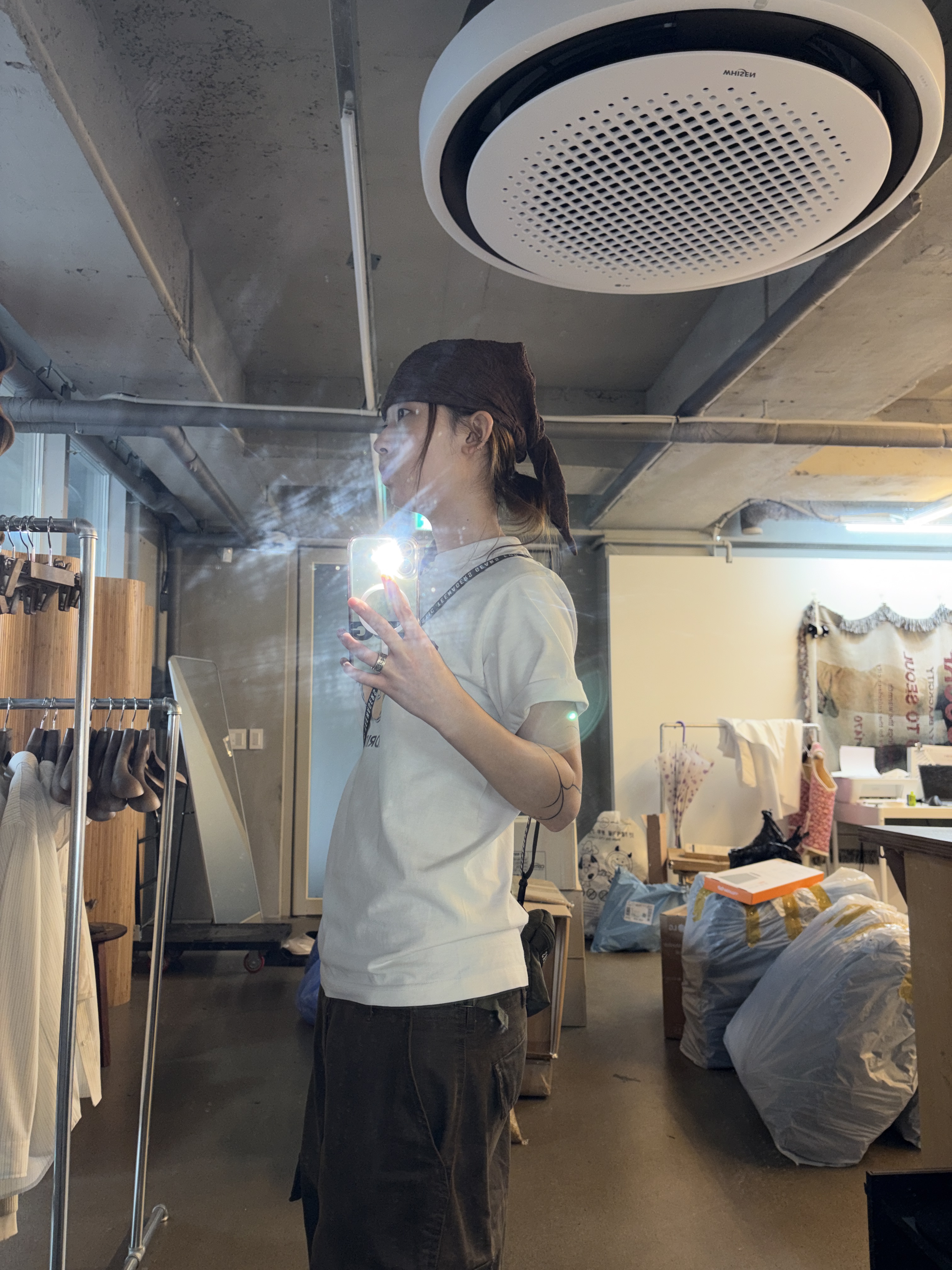 Asics x Kiko Kostadinov Novalis Ormosiancy Hat Anthracite, Aoiro Ripple Nomad Headwrap - Black 착용 스타일 - 7