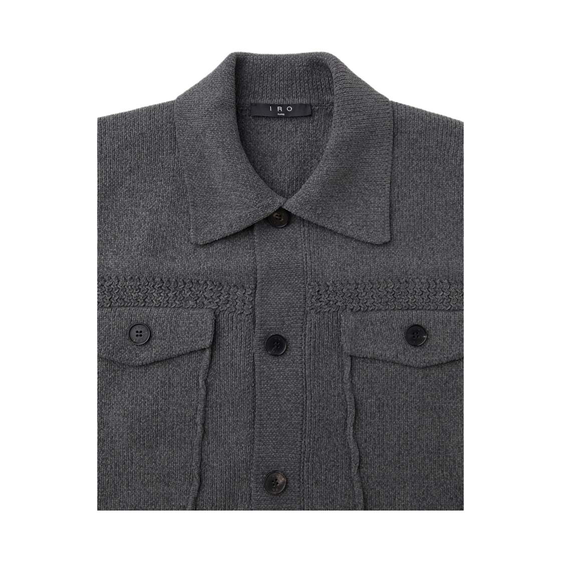 이로 이자르 셔닐 스티치 니트 가디건 그레이(Iro Isar Chenille Stitch Knit Cardigan Gray) - 4