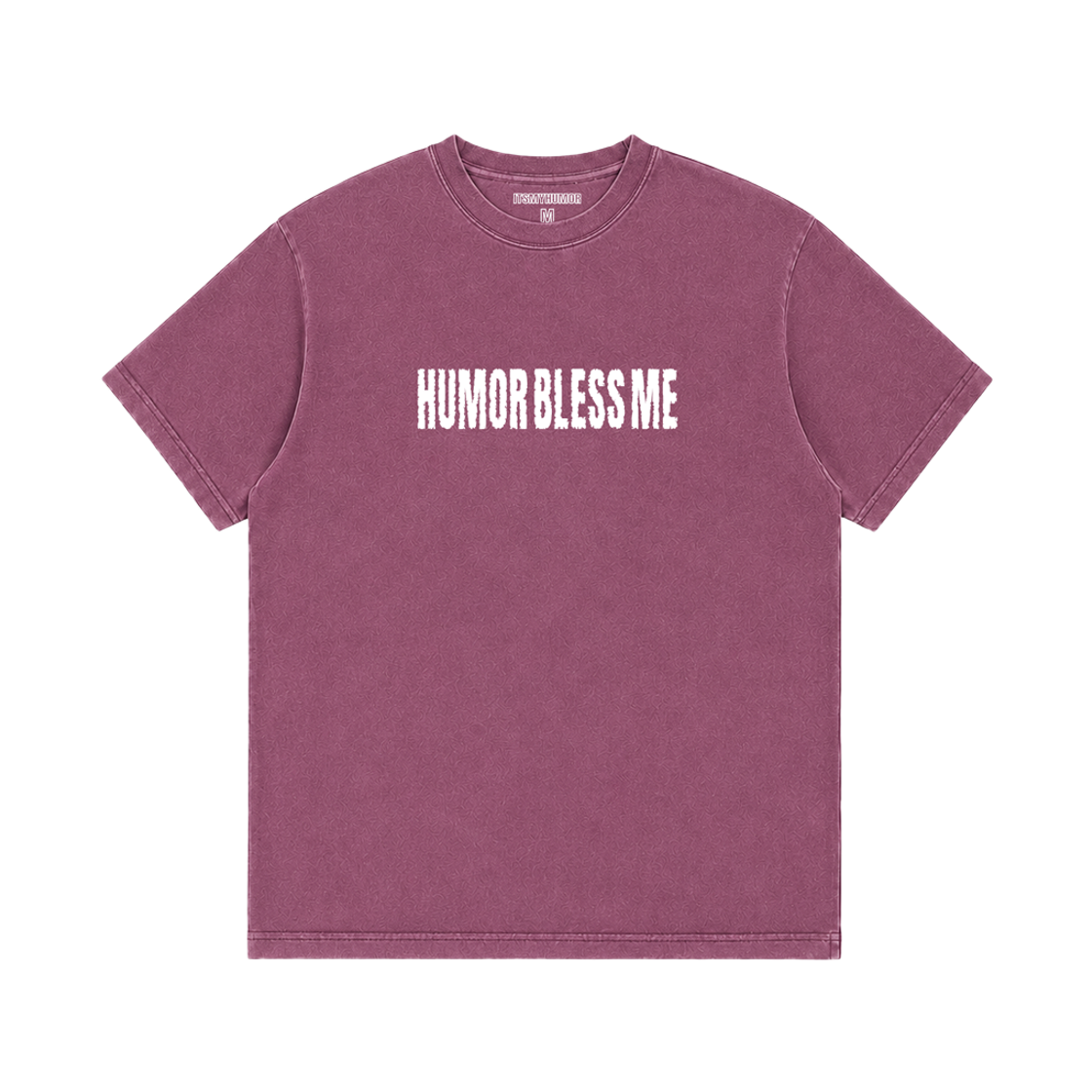 잇츠마이휴머 블레스 미 티 워시드 마젠타(ITSMYHUMOR Humor Bless Me Tee Washed Magenta) - 2