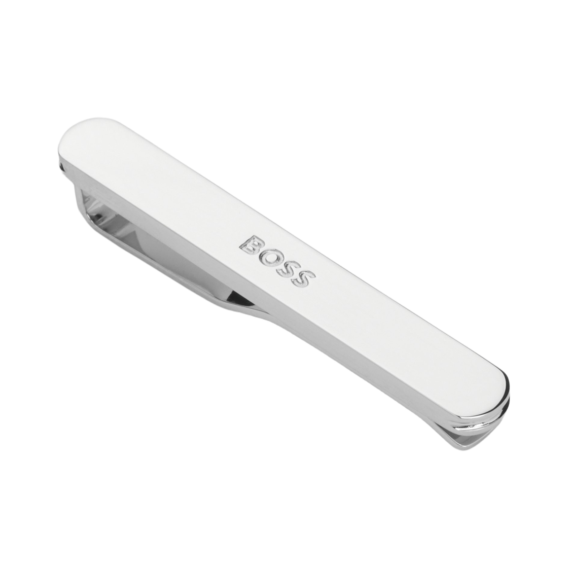 휴고 보스 인그레이빙 로고 타이 클립 실버 톤(Hugo Boss Ingraving Logo Tie Clip Silver Tone)