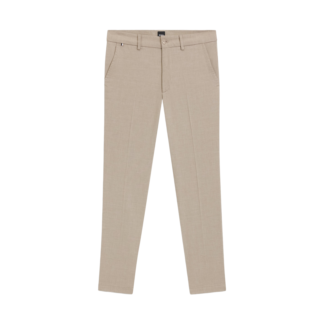 휴고 보스 스트레치 코튼 도비 슬림핏 트라우저 베이지(Hugo Boss Slim-Fit Trousers in Stretch Cotton Dobby Beige) - 1