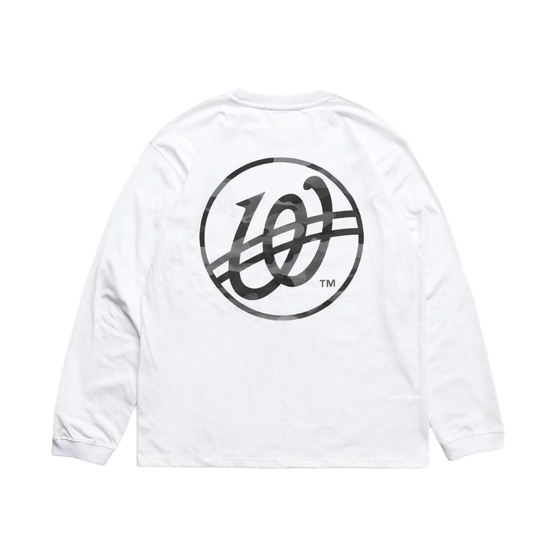 위얼드월드 카모플라쥬 써클로고 롱슬리브 화이트(Weird World Camouflage Circle Logo Long Sleeve Black)