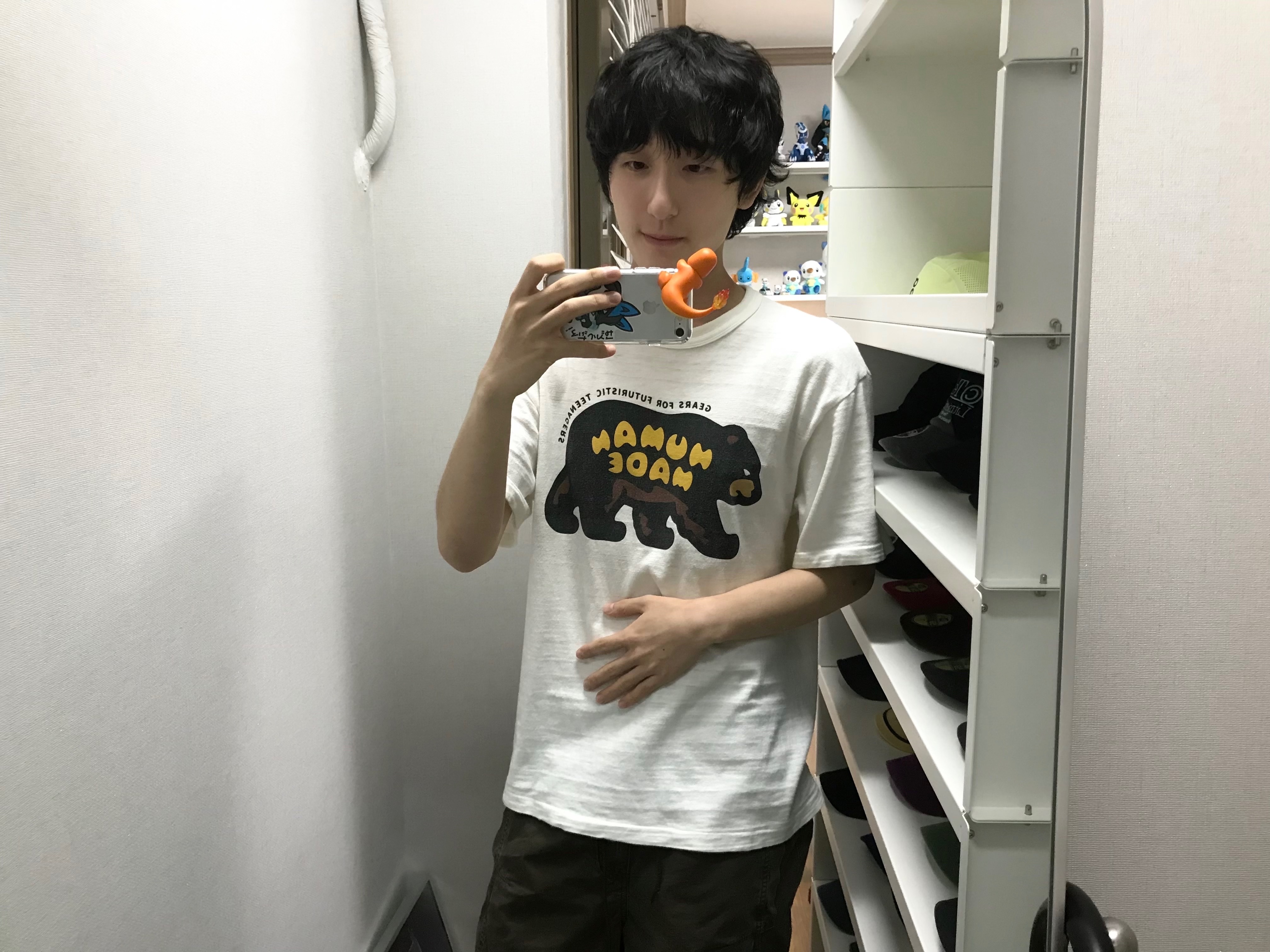 Human Made Graphic T-Shirt #10 White 착용 스타일 - 2