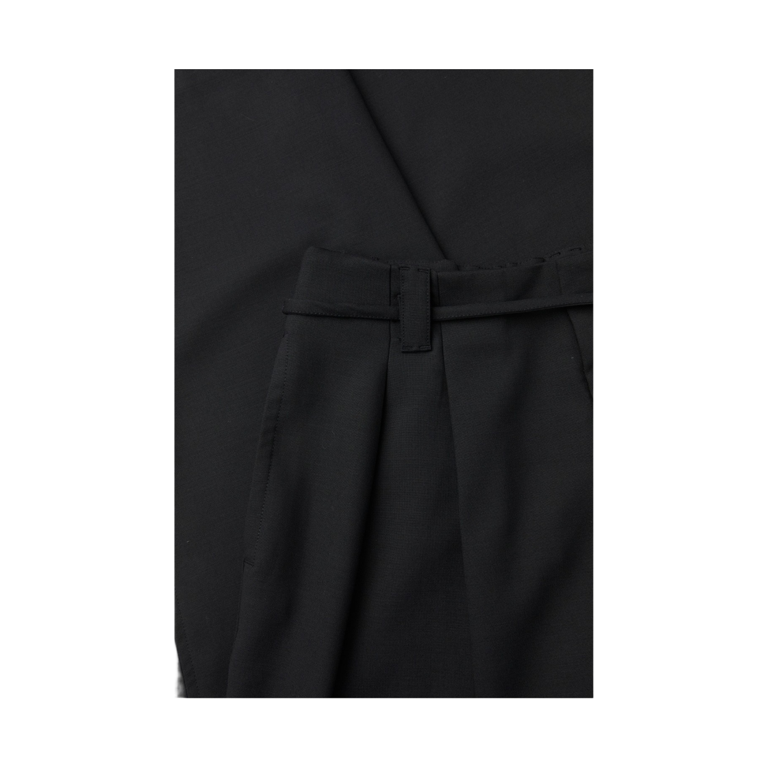 이로 생트 벨티드 투턱 와이드 슬랙스 블랙(Iro Ceint Belted Two-Tuck Wide Slacks Black) - 6