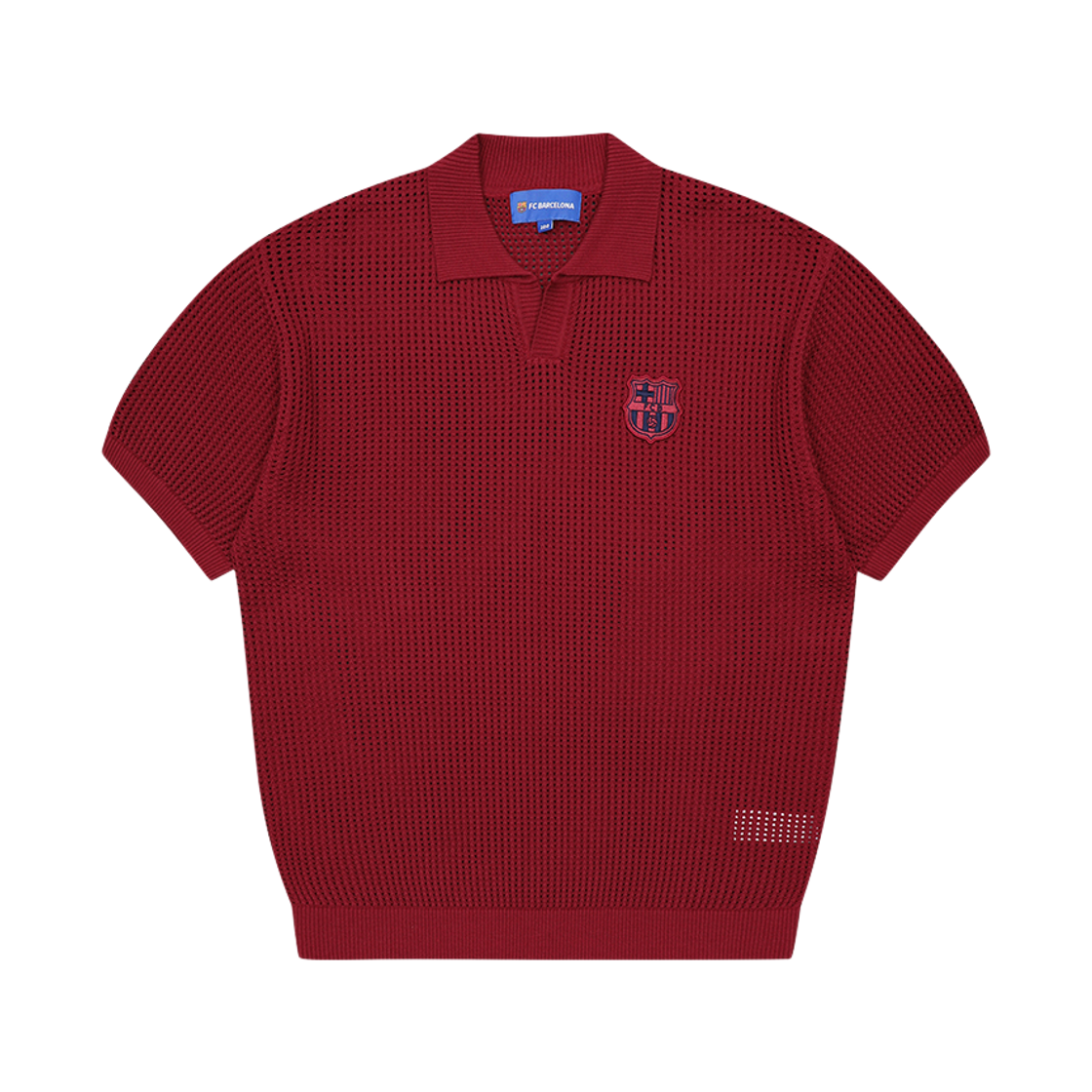 GBCFNT04 FC BARCELONA Knit Short-Sleeve Burgundy