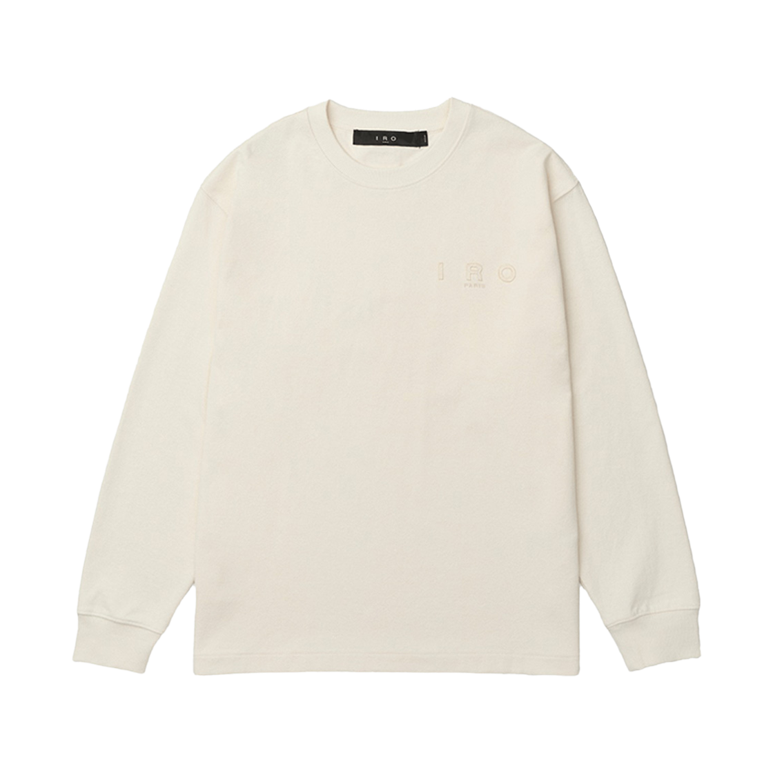 이로 리바주 테리 로고 긴팔 티셔츠 아이보리(Iro Rivage Terry Logo Long Sleeve T-Shirt Ivory)