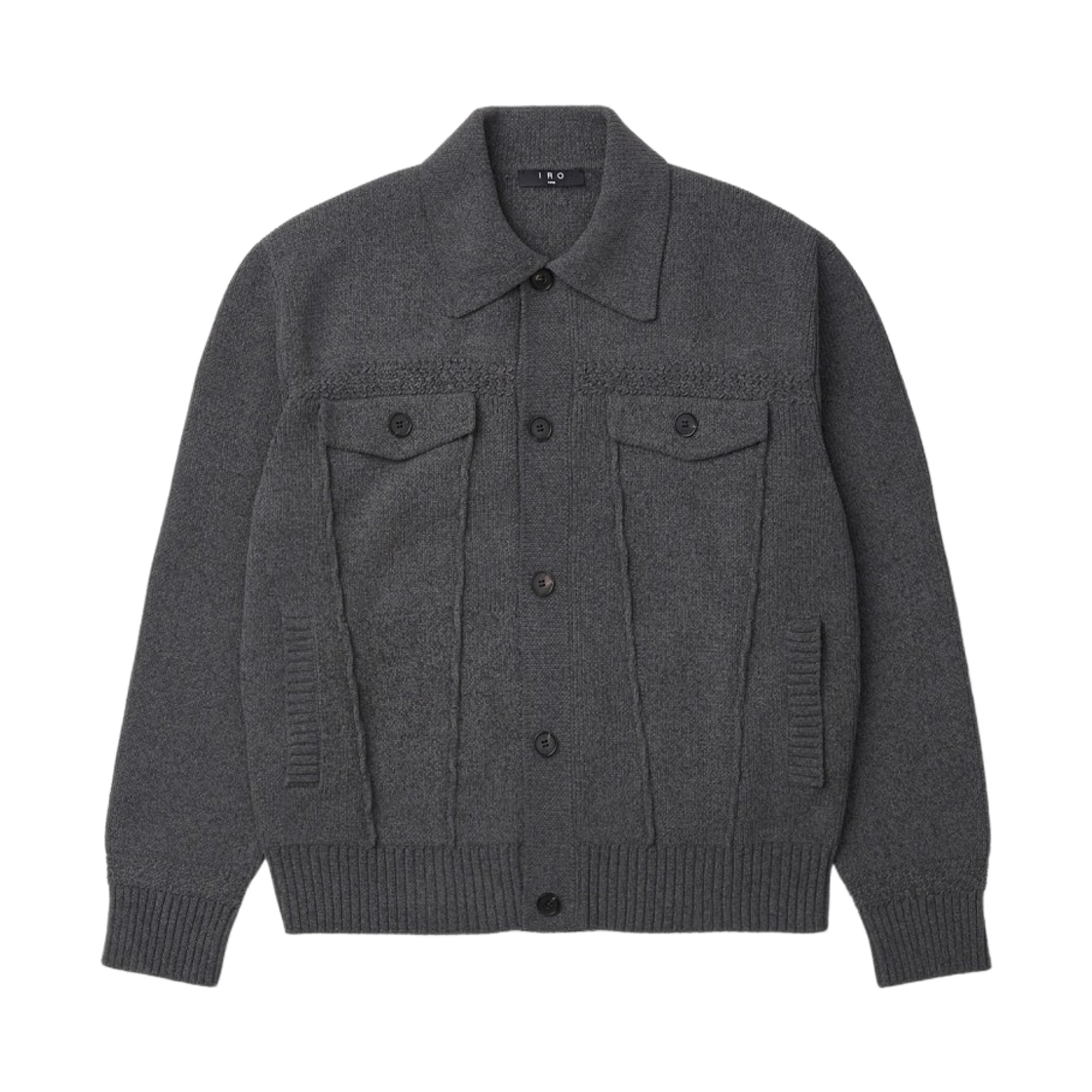 이로 이자르 셔닐 스티치 니트 가디건 그레이(Iro Isar Chenille Stitch Knit Cardigan Gray) - 2