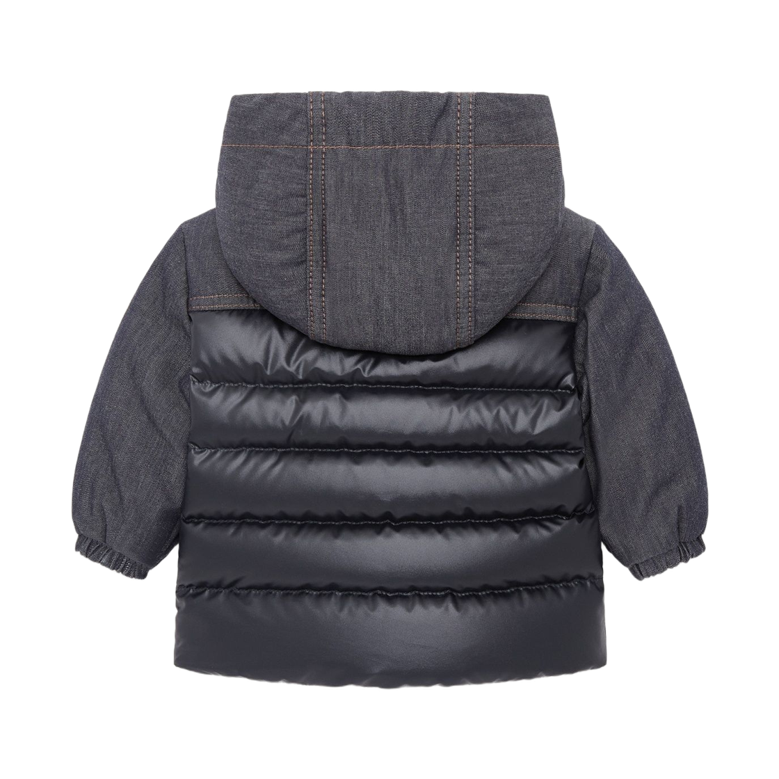 (키즈) 몽클레르 알라릭 데님 후드 다운 자켓 다크 블루 - 26FW((Kids) Moncler Alaric Denim Hooded Down Jacket Dark Blue - 26FW) - 2