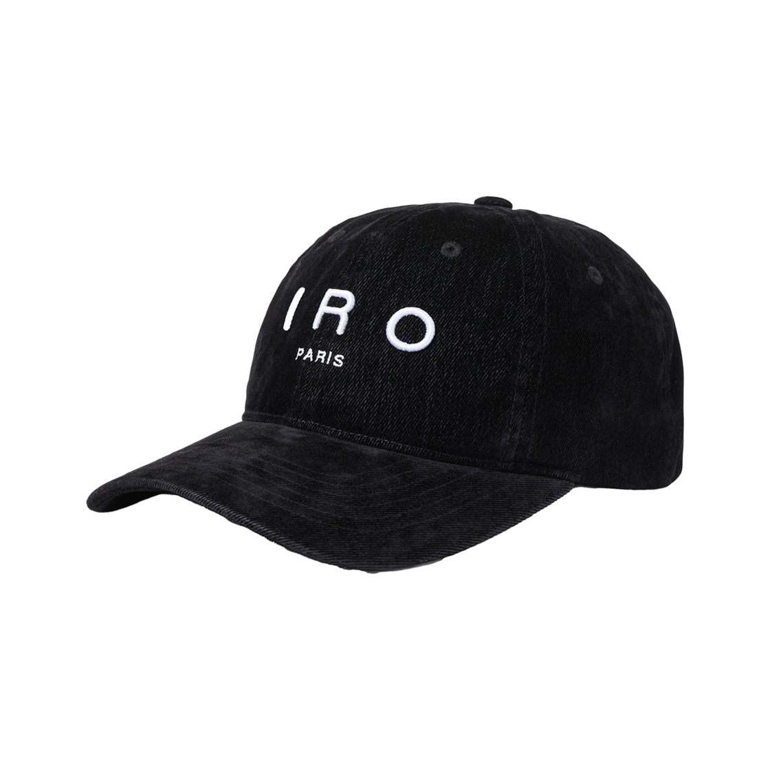 이로 블뢰 벨벳 데님 볼캡 블랙(Iro Bleu Velvet Denim Ball Cap Black) - 1