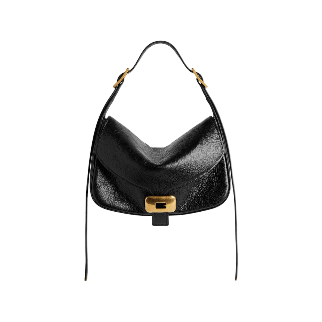 8686722ACLM1000 Balenciaga Clicca Shoulder Bag Medium Black