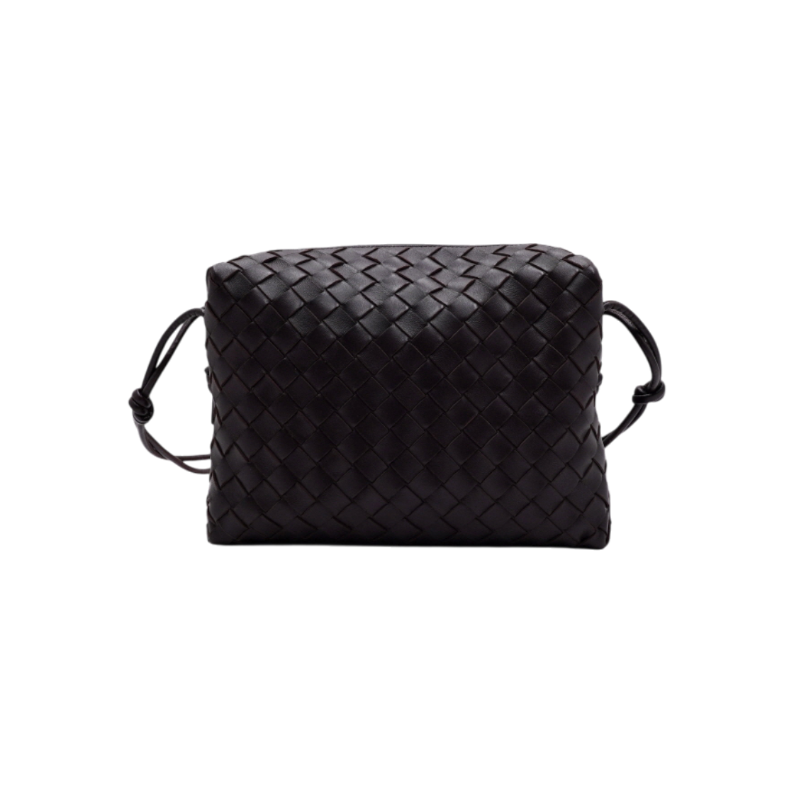 IT466GKSNBJR Bottega Veneta Burgundy Medium Loop Camera Crossbody Bag