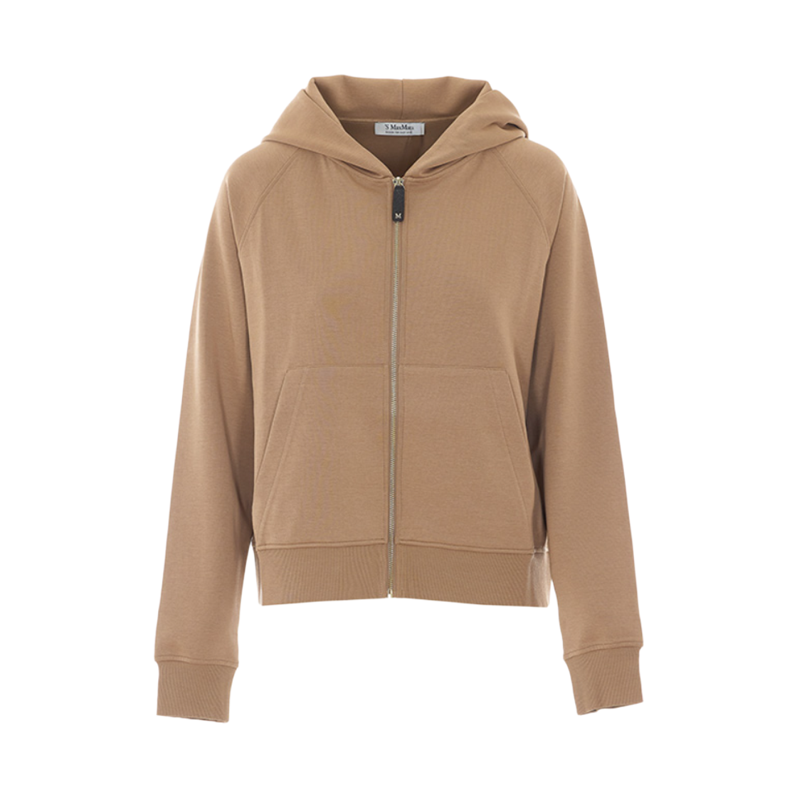(W) S 막스마라 마레아 코튼 후드 집업 베이지((W) S Max Mara Marea Cotton Hooded Zip Up Beige) - 1