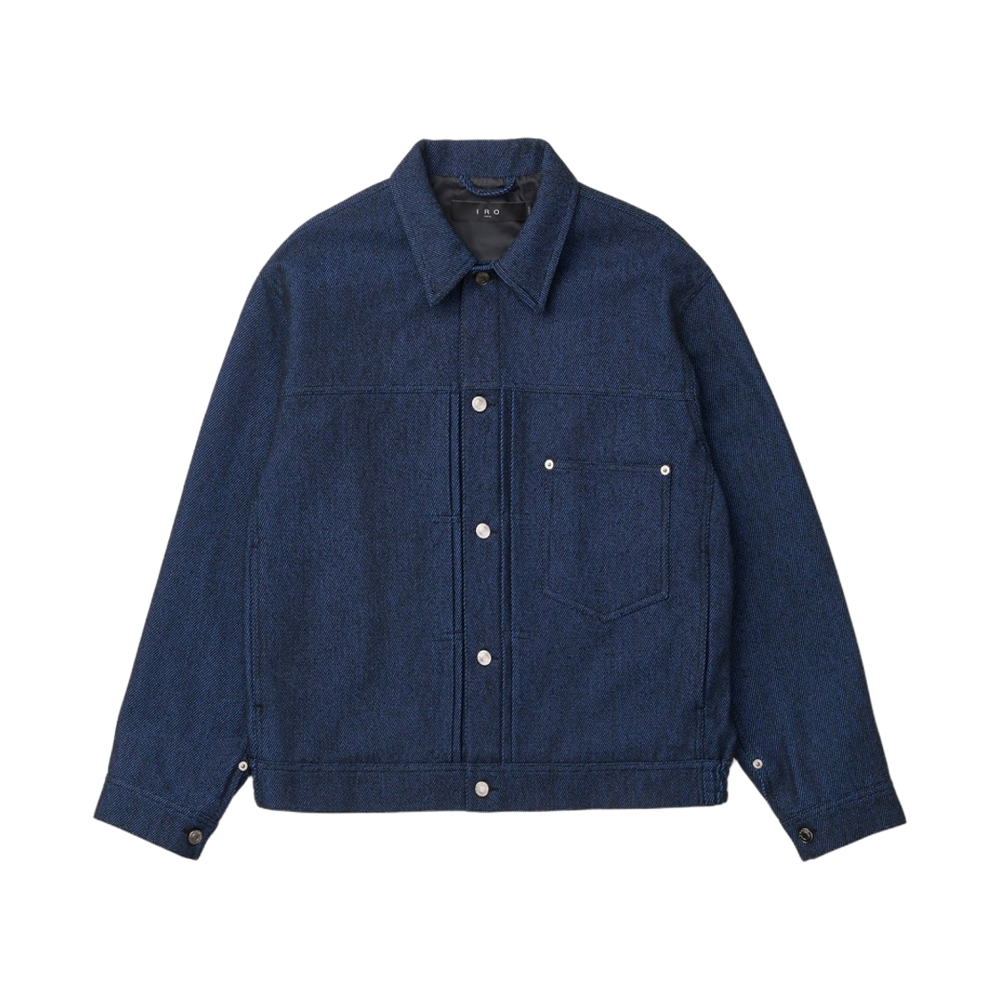 이로 로뷔스트 투톤 면 트윌 트러커 자켓 다크 블루(Iro Robuste Two-Tone Cotton Twill Trucker Jacket Dark Blue) - 2