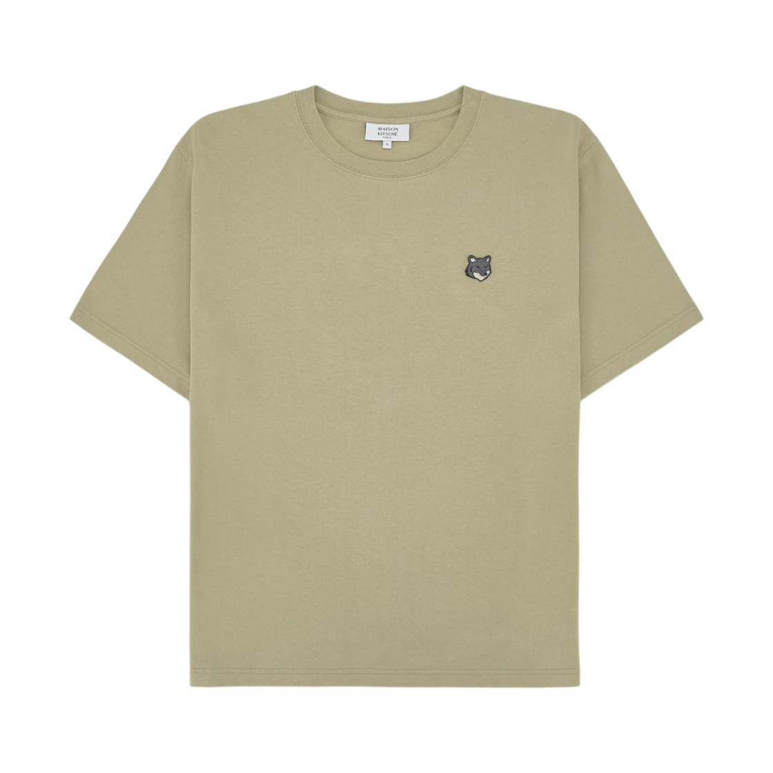 PM00108KJ7025-0450 Maison Kitsune Fox Head Comfort T-Shirt Tea Leaf