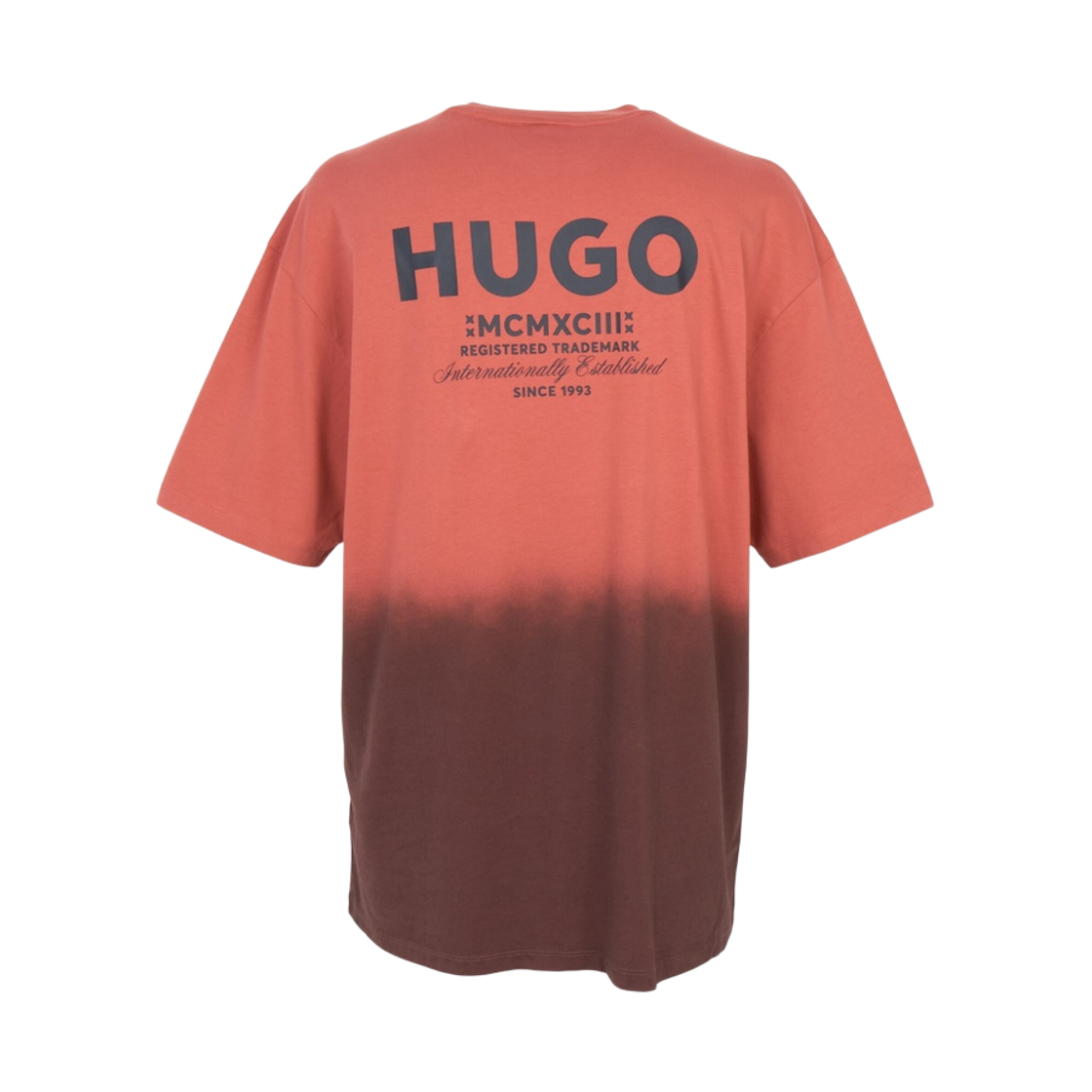 휴고 보스 코튼 저지 딥 다이 로고 티셔츠 레드(Hugo Boss Dip Dye Logo T-Shirt in Cotton Jersey Red) - 2