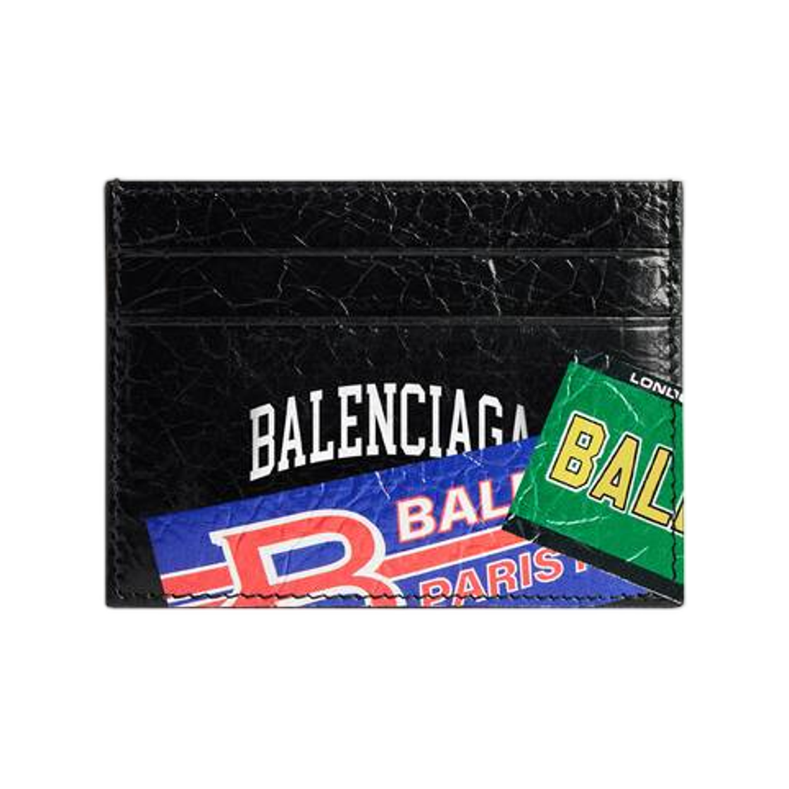 5943092ACO81084 Balenciaga Cash Card Holder Black Multicolor