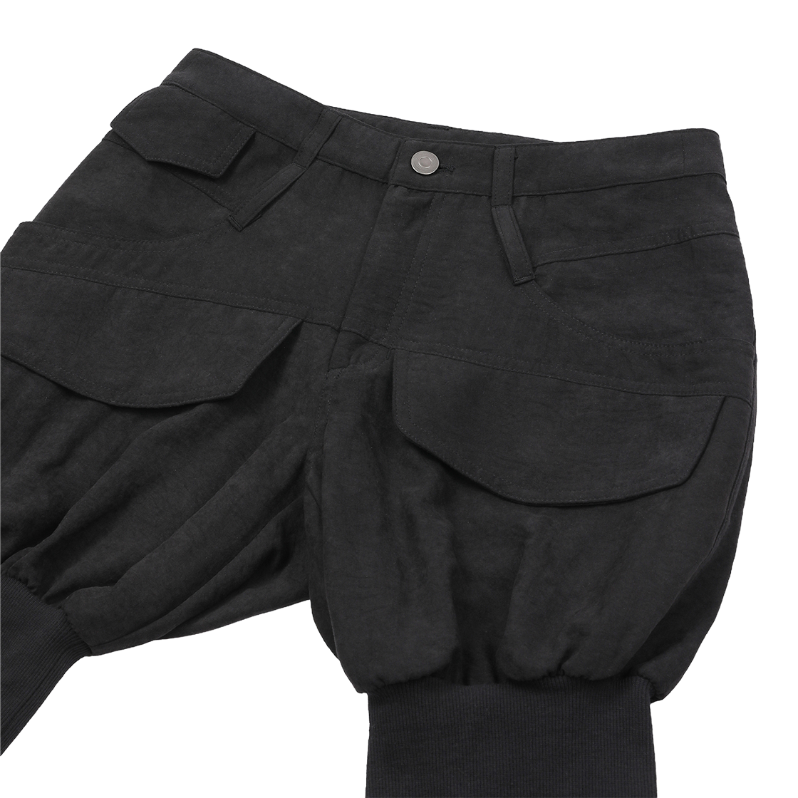 구미코 샌드 워시드 카프리 반바지 블랙(9umiko Sand Washed Capri Short Pants Black) - 3