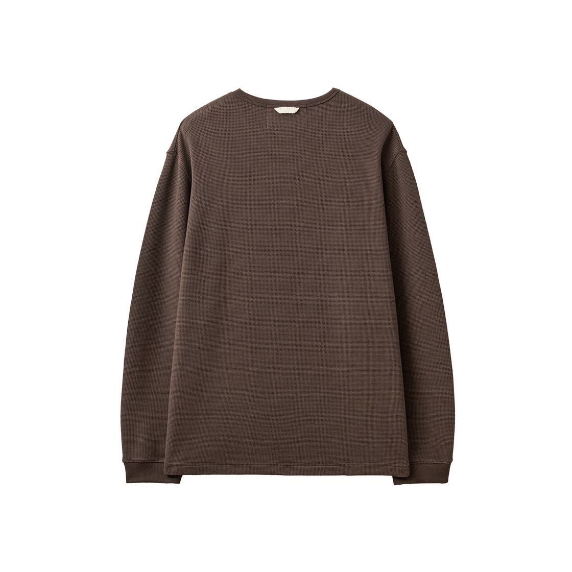 세터 와플 헨리넥 롱 슬리브 브라운(SATUR Waffle Henley Neck Long Sleeve Brown) - 2
