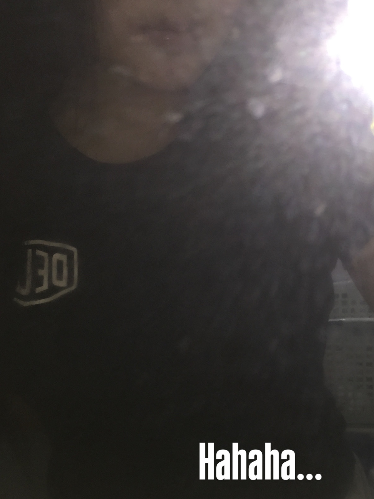 (W) Deus Ex Machina Seoul College Address T-Shirt Black 착용 스타일