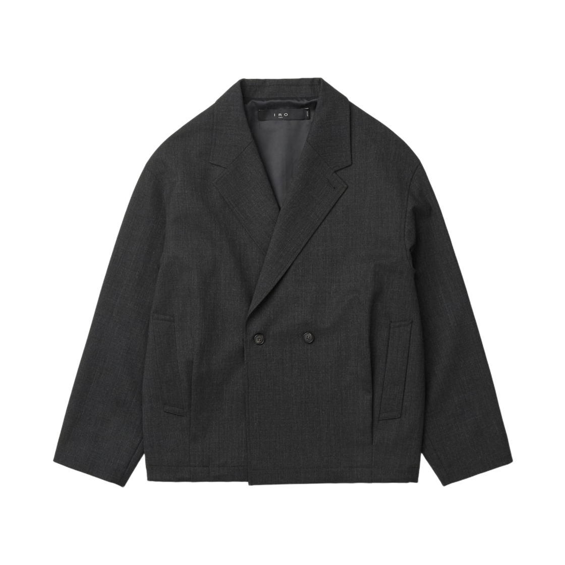 이로 앙플 반더블 오버핏 자켓 다크 그레이(Iro Ample Semi-Double Oversized Jacket Dark Gray) - 2