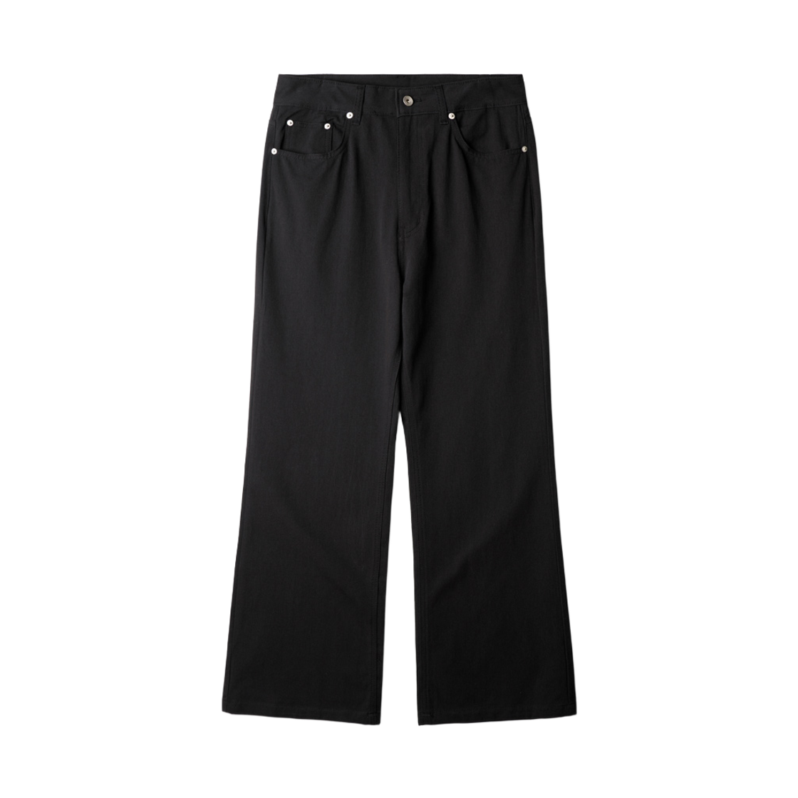 제멋 로스트 플레어 코튼팬츠 블랙 JULP2653(JEMUT Rost Flare Cotton Pant Black JULP2653)