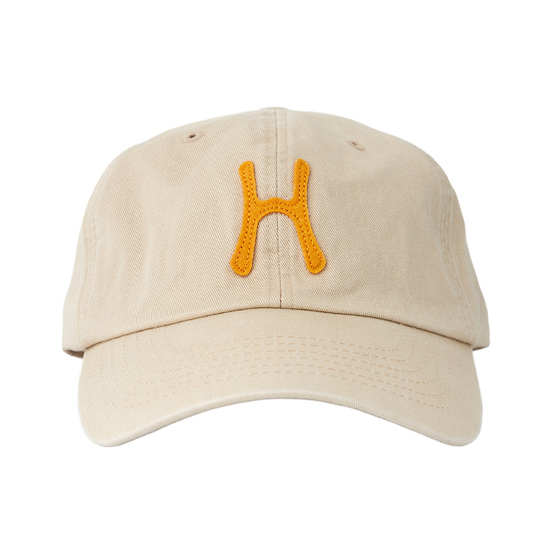 헬로선라이즈 H 로고 코튼 볼 캡 베이지(Hello Sunrise H Logo Cotton Ball Cap Beige)