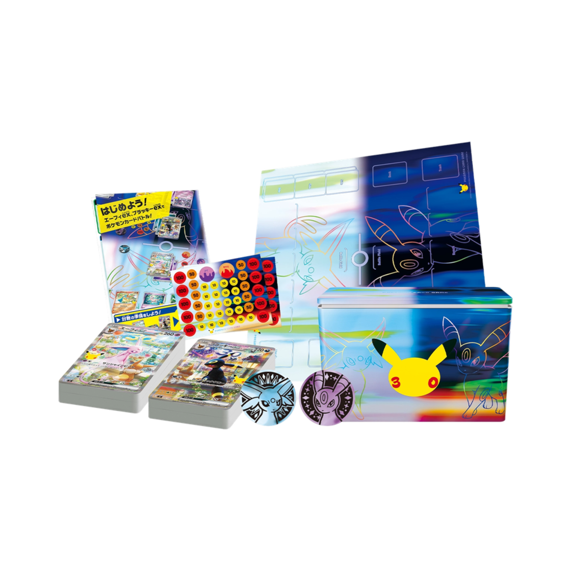 포켓몬 TCG 30주년 기념 프리미엄 덱 세트 에브이 & 블래키 (일어판)(Pokemon TCG 30th Celebration Premium Deck Set Espeon & Umbreon (Japanese Ver.)) - 2