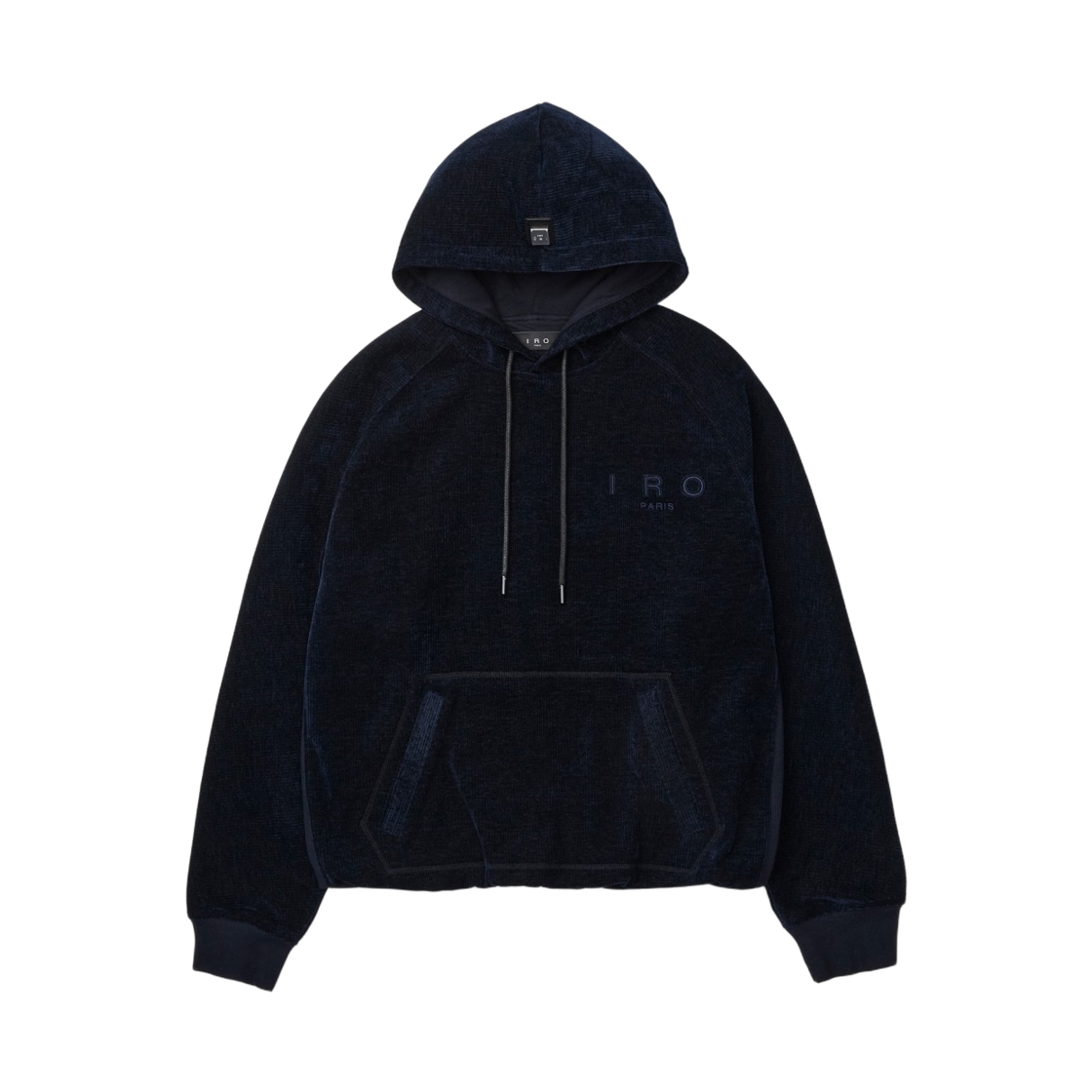 이로 카퓌슈 벨루어 후드 티셔츠 블랙(Iro Capuche Velour Hood T-Shirt Black) - 2