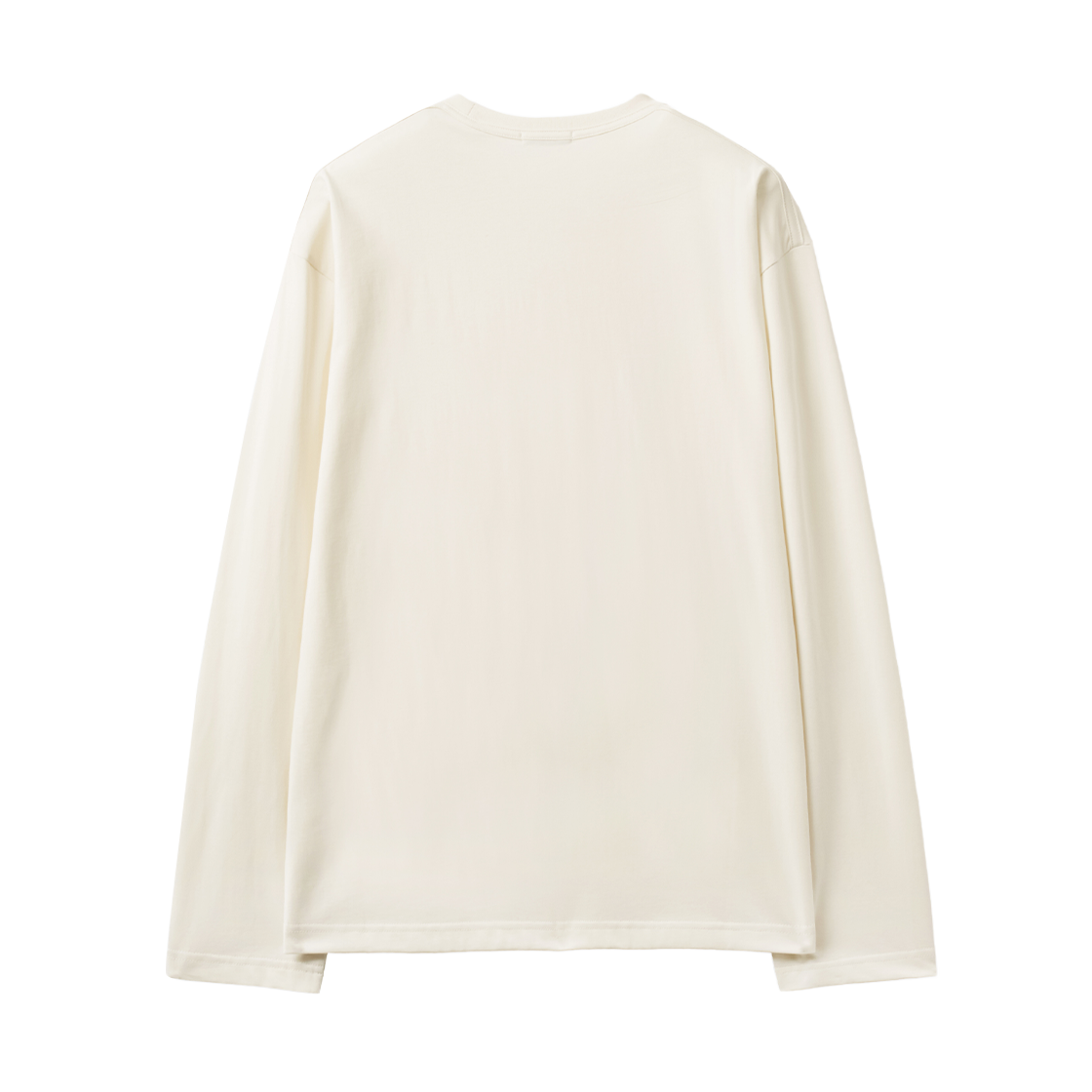 세터 수피마 베이직 크루넥 롱 슬리브 크림(SATUR Supima Basic Crewneck Long Sleeve Cream) - 2