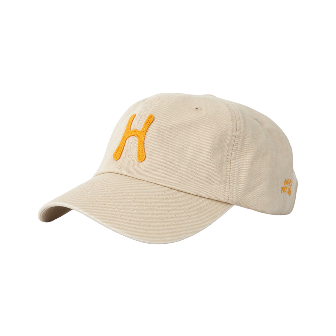 헬로선라이즈 H 로고 코튼 볼 캡 베이지(Hello Sunrise H Logo Cotton Ball Cap Beige) - 2