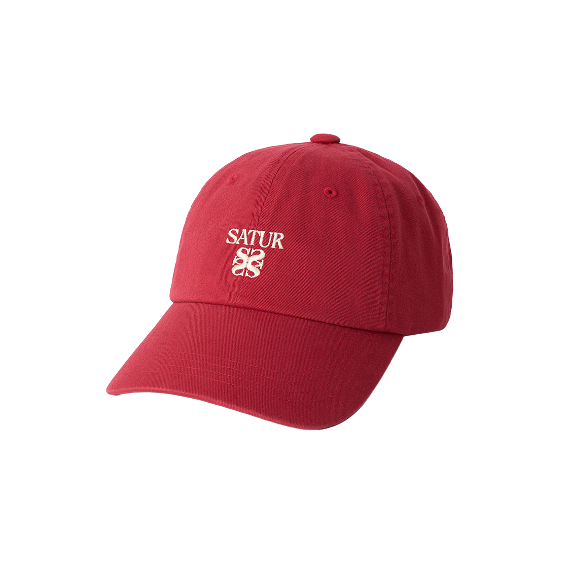 SA263UAP01RED0 SATUR Loren Apero Small Logo Ball Cap Red