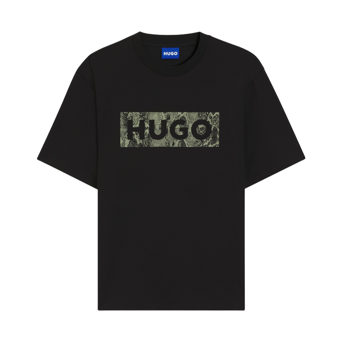 휴고 보스 코튼 저지 로고 그래픽 티셔츠 블랙(Hugo Boss Logo Graphic T-Shirt in Cotton Jersey Black)