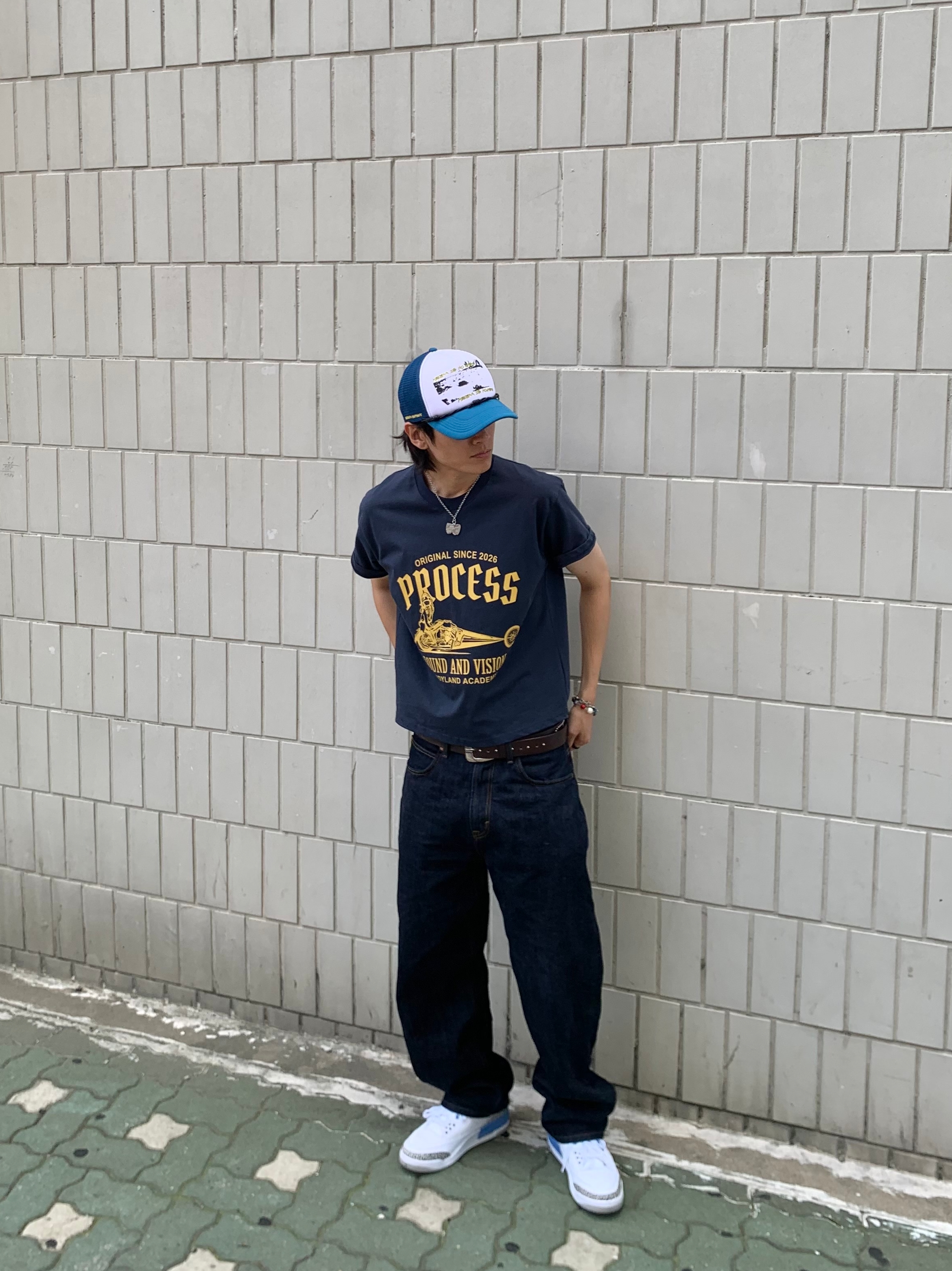 Jordan 3 Retro UNC 2020, GUESS Jeans x Hysteric Glamour Boxer Trunk Black (3 Pack) 착용 스타일 - 3
