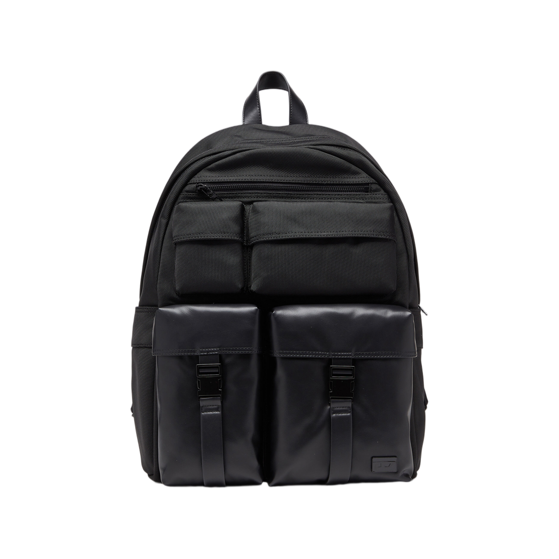 디젤 멀티 포켓 백팩 나일론 프론트 포켓 블랙(Diesel Multi Pockets Backpack In Nylon with Front Pockets Black)