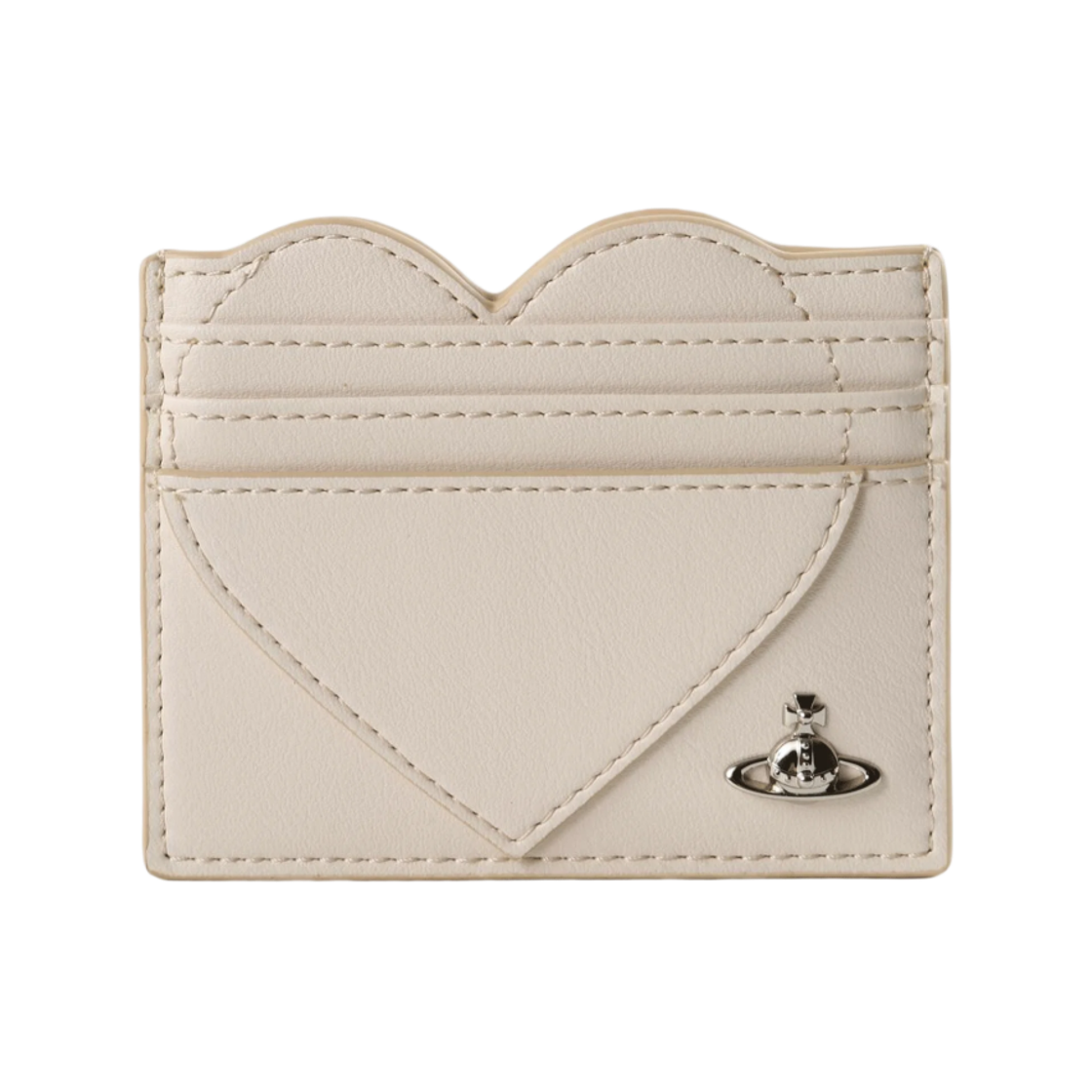 5403000MW-S0026-A401 Vivienne Westwood Heart Card Holder White
